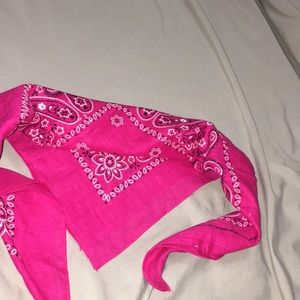 dark pink bandanna